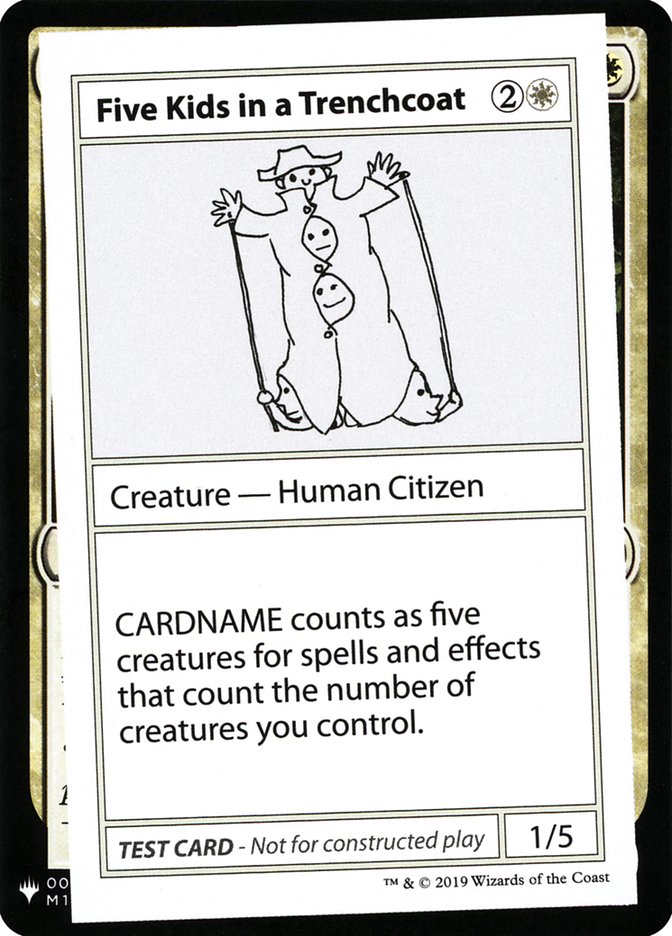 Five Kids in a Trenchcoat [Mystery Booster Playtest Cards] | Pegasus Games WI