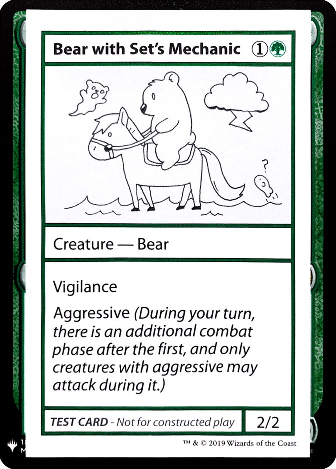 Bear with Set's Mechanic [Mystery Booster Playtest Cards] | Pegasus Games WI