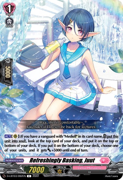 Refreshingly Basking, Juut (D-LBT03/092EN) [Lyrical Monasterio: Summertime Memories!] | Pegasus Games WI