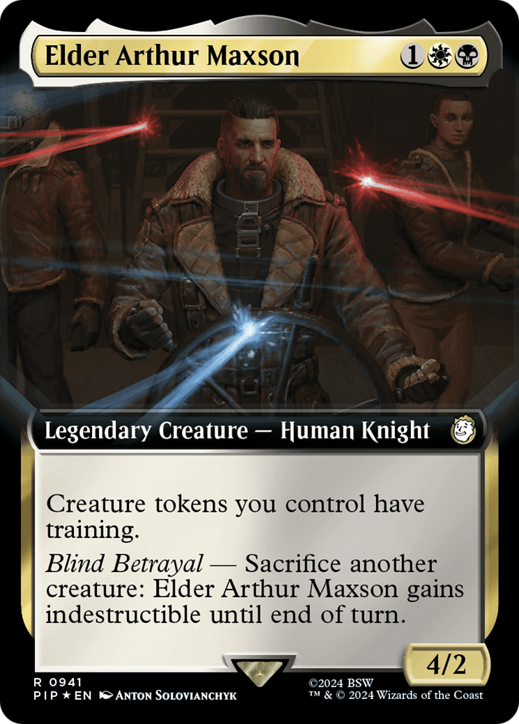 Elder Arthur Maxson (Extended Art) (Surge Foil) [Fallout] | Pegasus Games WI