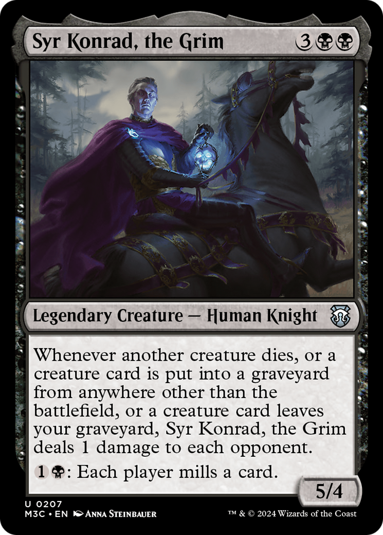 Syr Konrad, the Grim (Ripple Foil) [Modern Horizons 3 Commander] | Pegasus Games WI