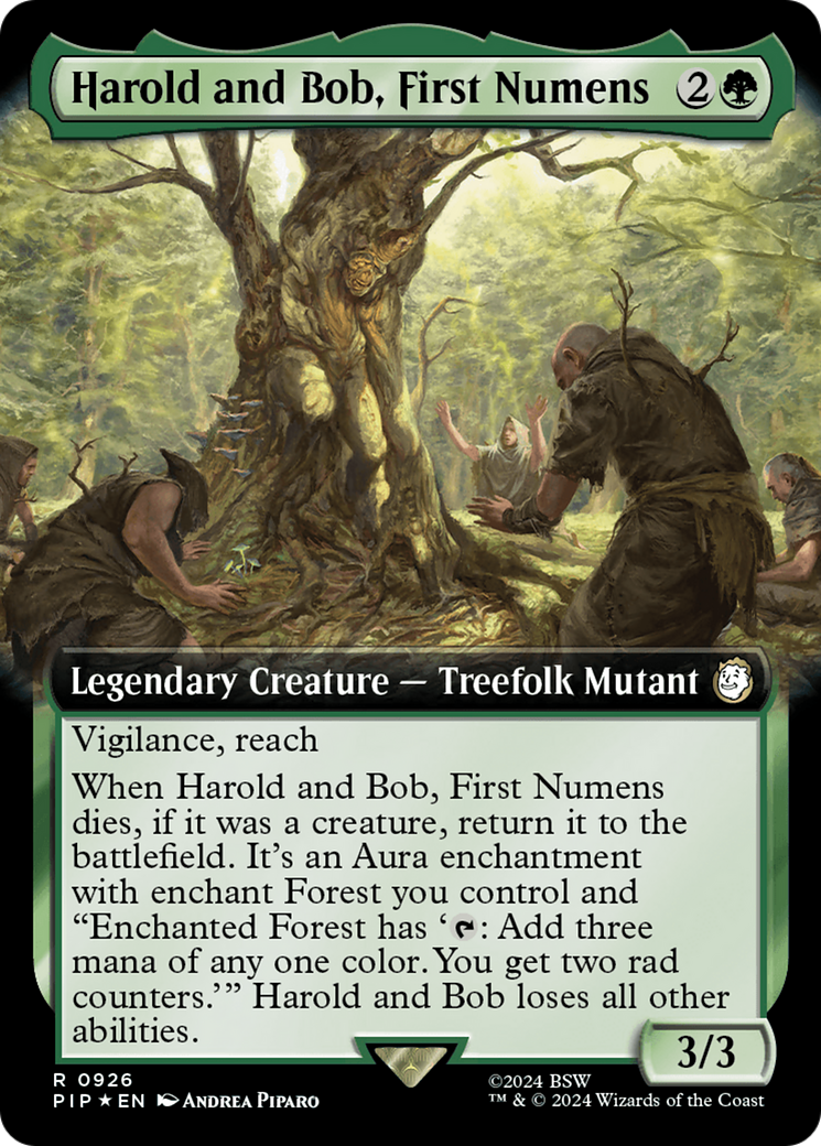 Harold and Bob, First Numens (Extended Art) (Surge Foil) [Fallout] | Pegasus Games WI