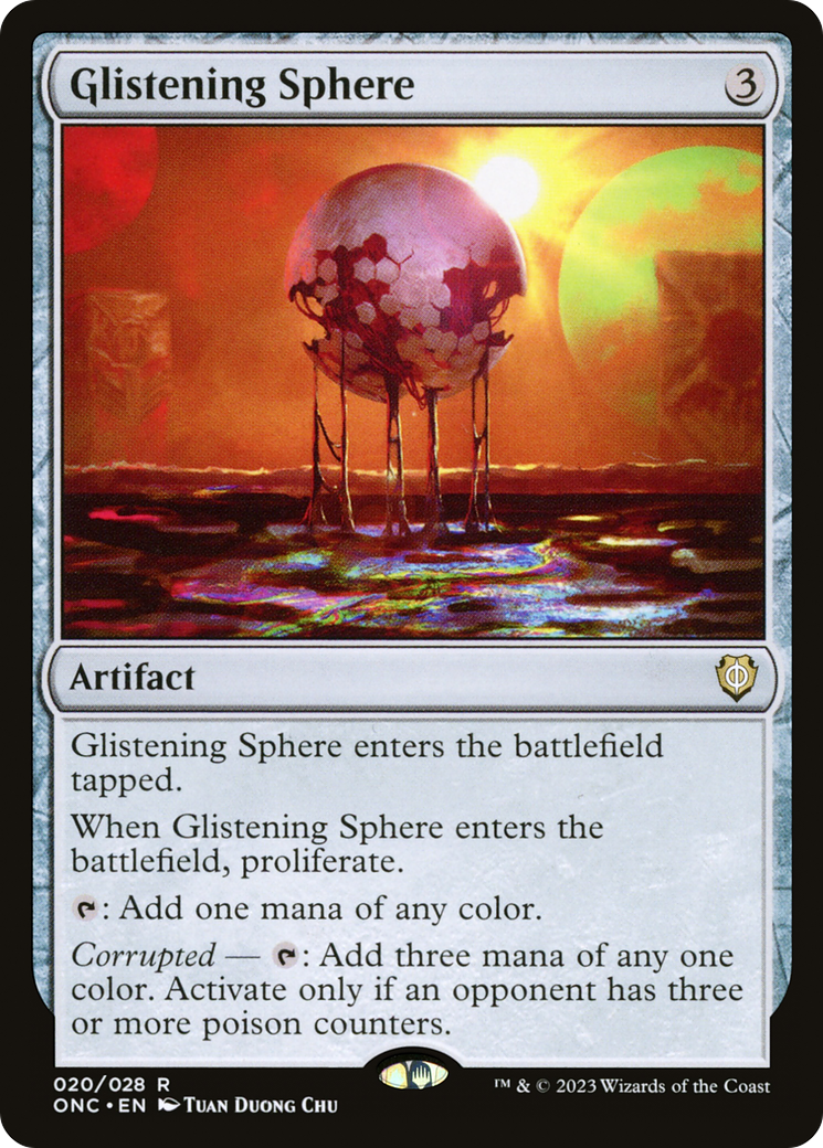 Glistening Sphere [Phyrexia: All Will Be One Commander] | Pegasus Games WI