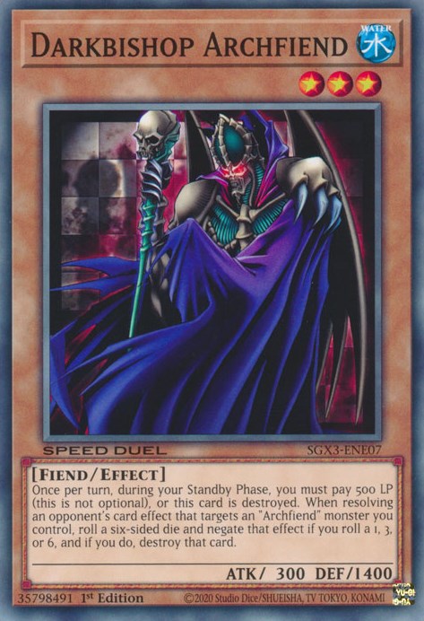 Darkbishop Archfiend [SGX3-ENE07] Common | Pegasus Games WI