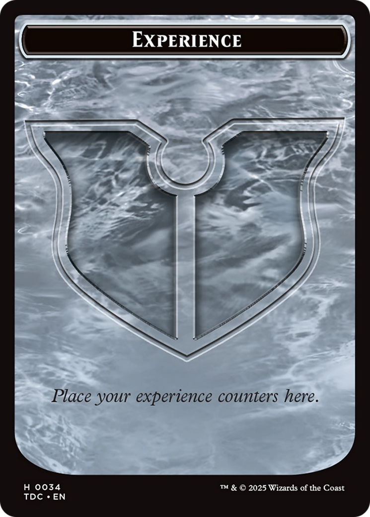 Experience // Treasure Double-Sided Token [Tarkir: Dragonstorm Commander Tokens] | Pegasus Games WI