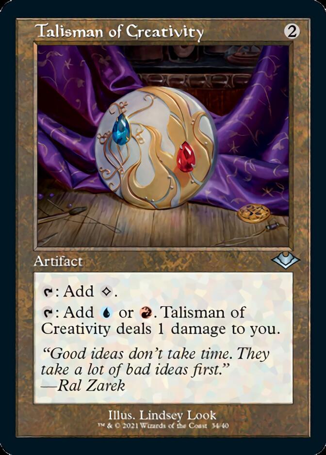 Talisman of Creativity (Retro Foil Etched) [Modern Horizons] | Pegasus Games WI