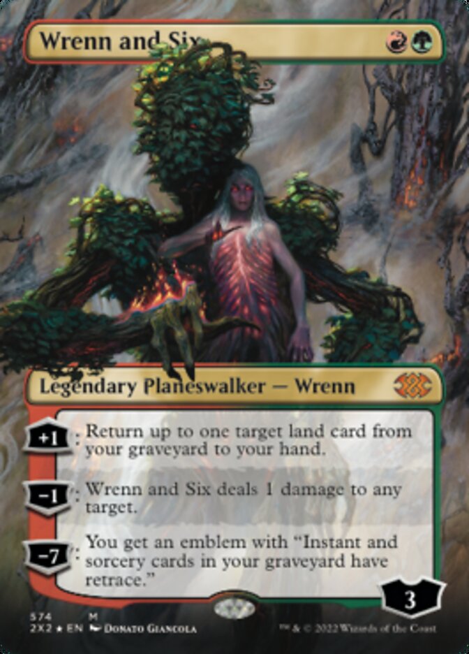 Wrenn and Six (Textured Foil) [Double Masters 2022] | Pegasus Games WI