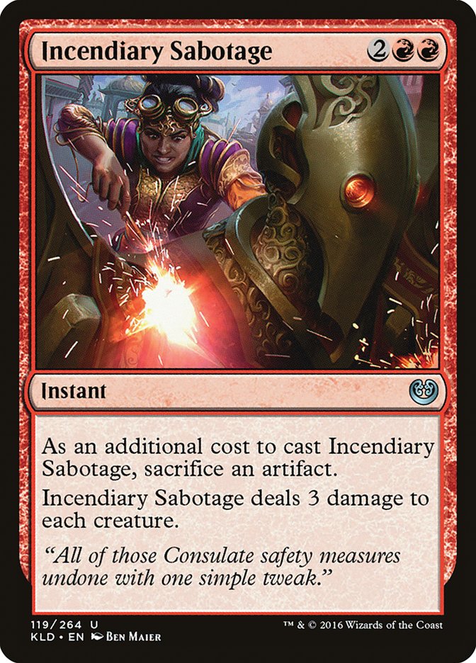 Incendiary Sabotage [Kaladesh] | Pegasus Games WI