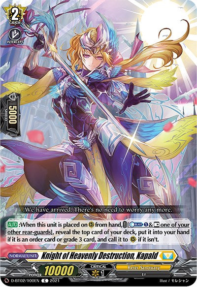 Knight of Heavenly Destruction, Kapald (D-BT02/100EN) [A Brush with the Legends] | Pegasus Games WI