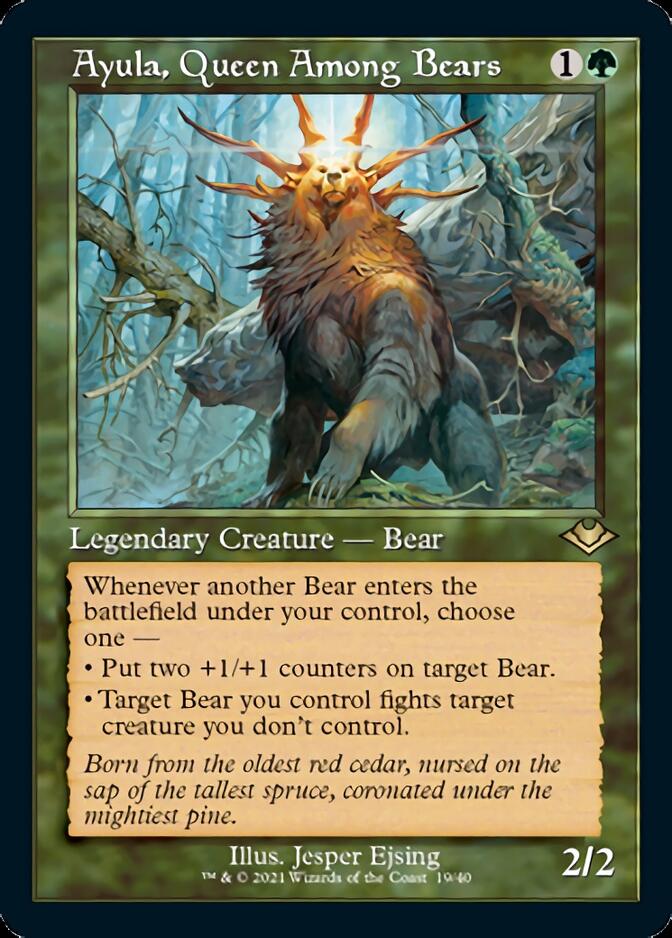 Ayula, Queen Among Bears (Retro Foil Etched) [Modern Horizons] | Pegasus Games WI