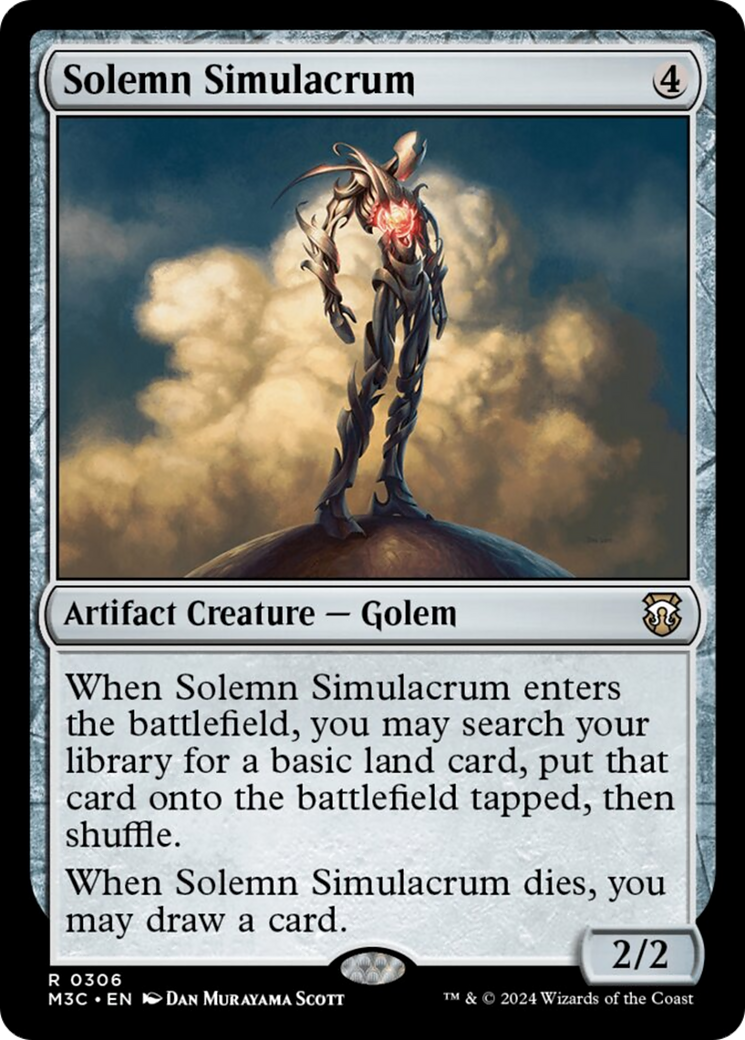 Solemn Simulacrum (Ripple Foil) [Modern Horizons 3 Commander] | Pegasus Games WI