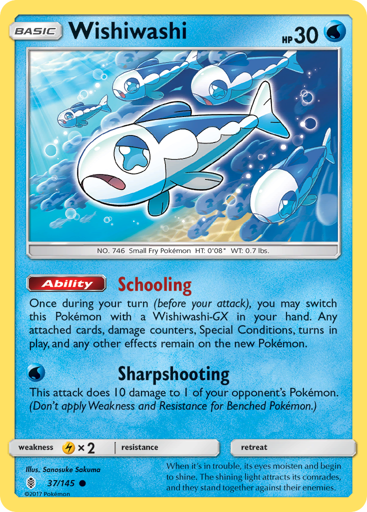 Wishiwashi (37/145) [Sun & Moon: Guardians Rising] | Pegasus Games WI