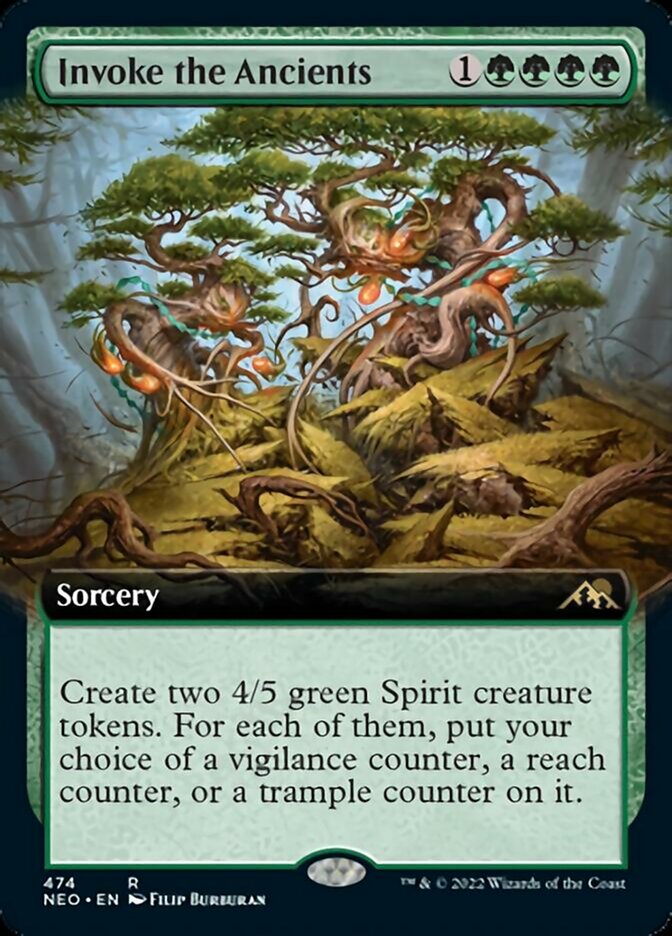 Invoke the Ancients (Extended Art) [Kamigawa: Neon Dynasty] | Pegasus Games WI