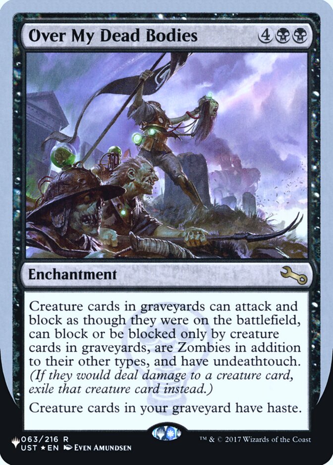 Over My Dead Bodies (Unfinity Foil Edition) [The List] | Pegasus Games WI