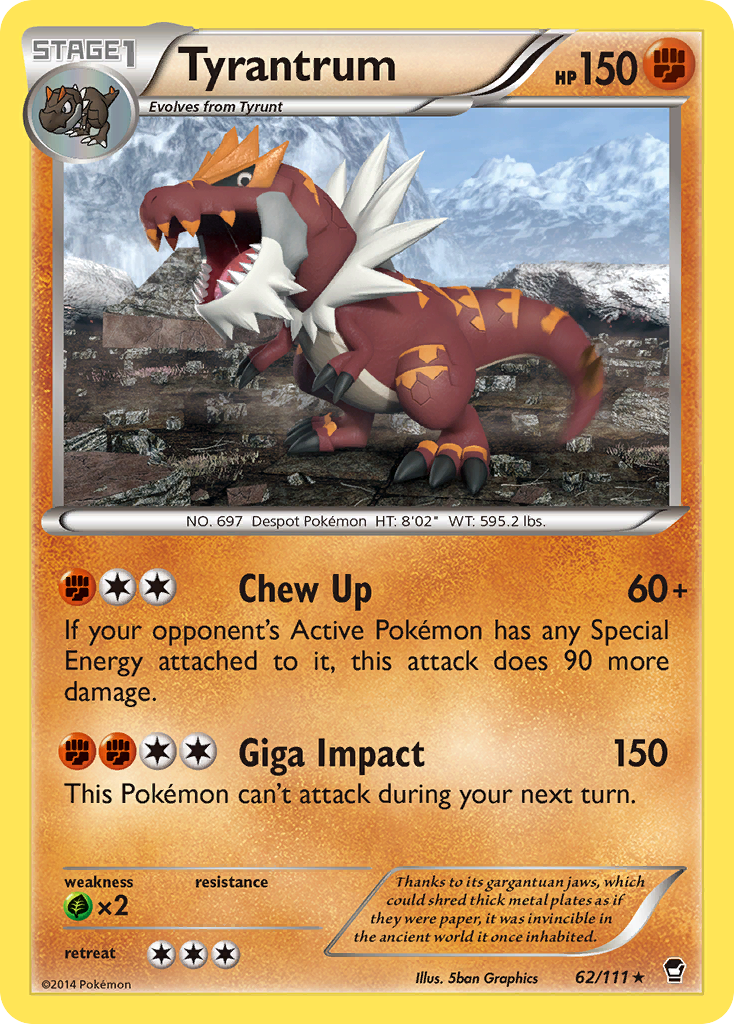 Tyrantrum (62/111) [XY: Furious Fists] | Pegasus Games WI