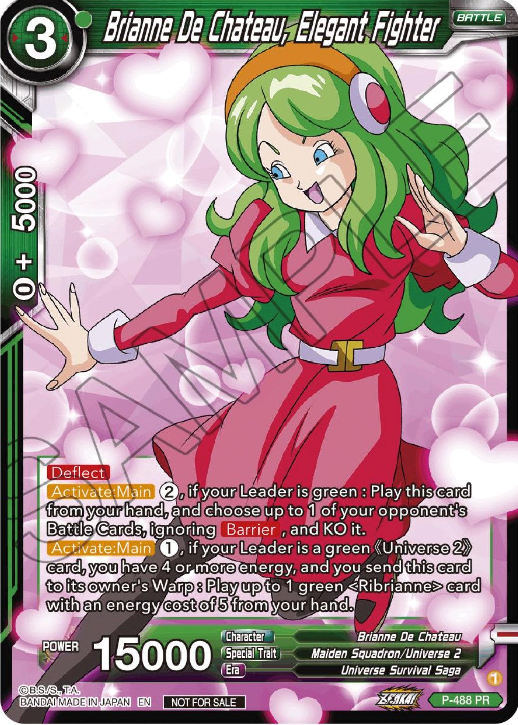 Brianne De Chateau, Elegant Fighter (Zenkai Series Tournament Pack Vol.3) (P-488) [Tournament Promotion Cards] | Pegasus Games WI