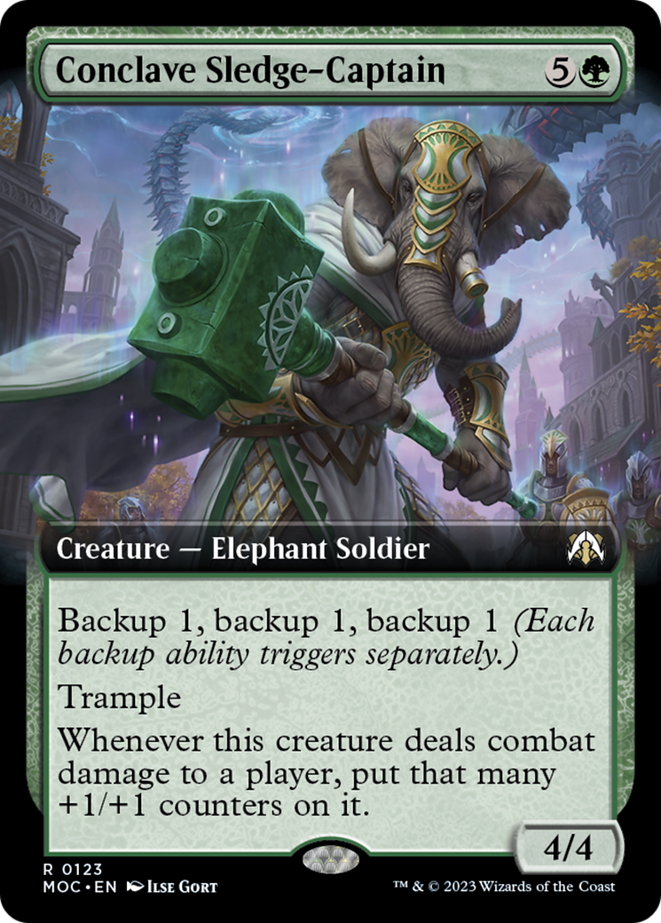 Conclave Sledge-Captain (Extended Art) [March of the Machine Commander] | Pegasus Games WI