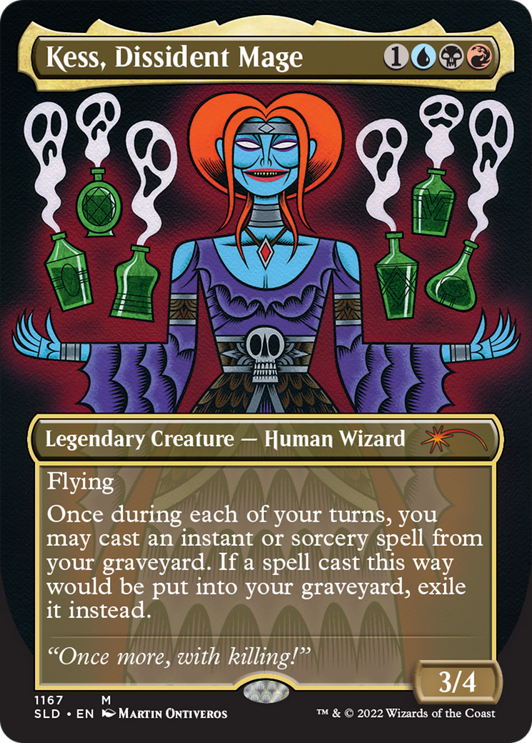 Kess, Dissident Mage (Borderless) [Secret Lair Drop Series] | Pegasus Games WI
