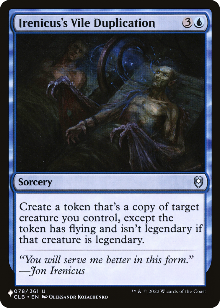 Irenicus's Vile Duplication [The List] | Pegasus Games WI