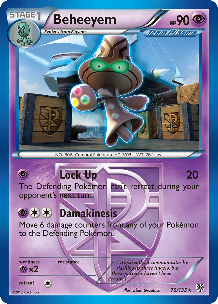 Beheeyem (70/135) [Black & White: Plasma Storm] | Pegasus Games WI
