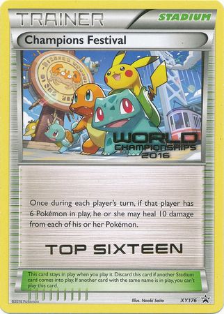 Champions Festival 2016 Top Sixteen (XY176) [XY: Black Star Promos] | Pegasus Games WI