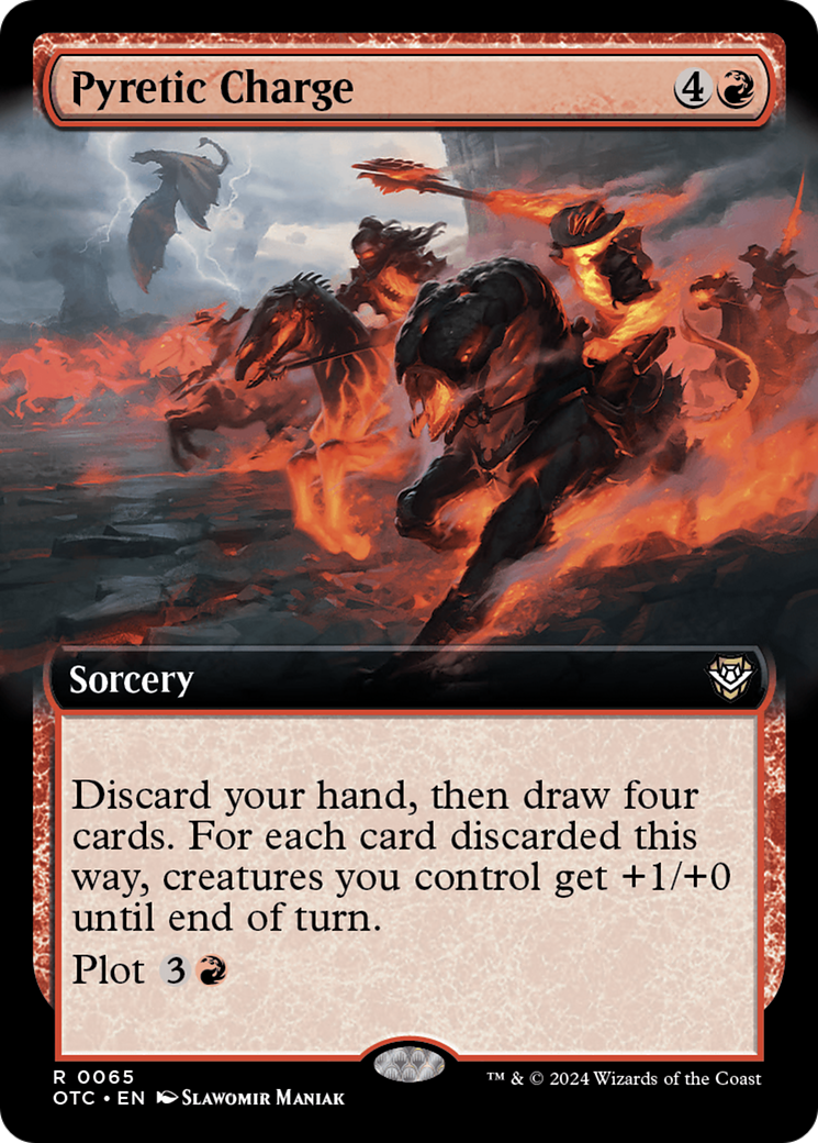 Pyretic Charge (Extended Art) [Outlaws of Thunder Junction Commander] | Pegasus Games WI