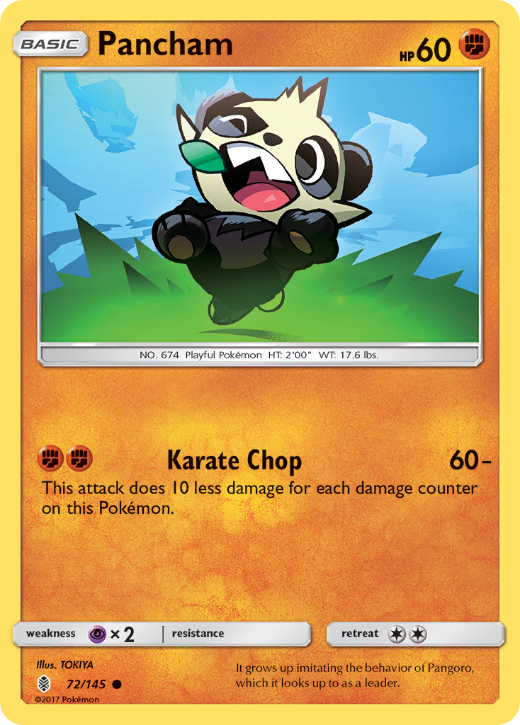 Pancham (72/145) [Sun & Moon: Guardians Rising] | Pegasus Games WI