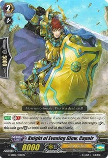 Knight of Evening Glow, Capoir (G-SD02/008EN) [G-Start Deck 2: Knight of the Sun] | Pegasus Games WI