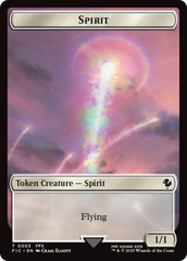 Spirit // Squid Double-Sided Token (Surge Foil) [FINAL FANTASY Commander Tokens] | Pegasus Games WI