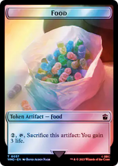 Horse // Food (0057) Double-Sided Token (Surge Foil) [Doctor Who Tokens] | Pegasus Games WI
