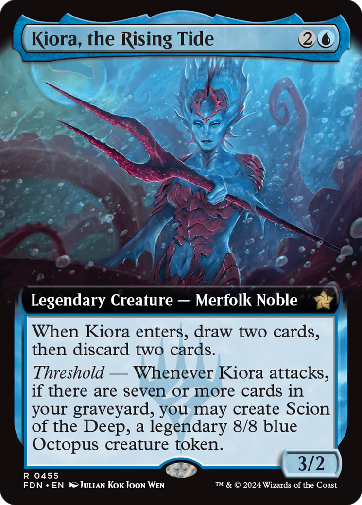 Kiora, the Rising Tide (Extended Art) [Foundations] | Pegasus Games WI