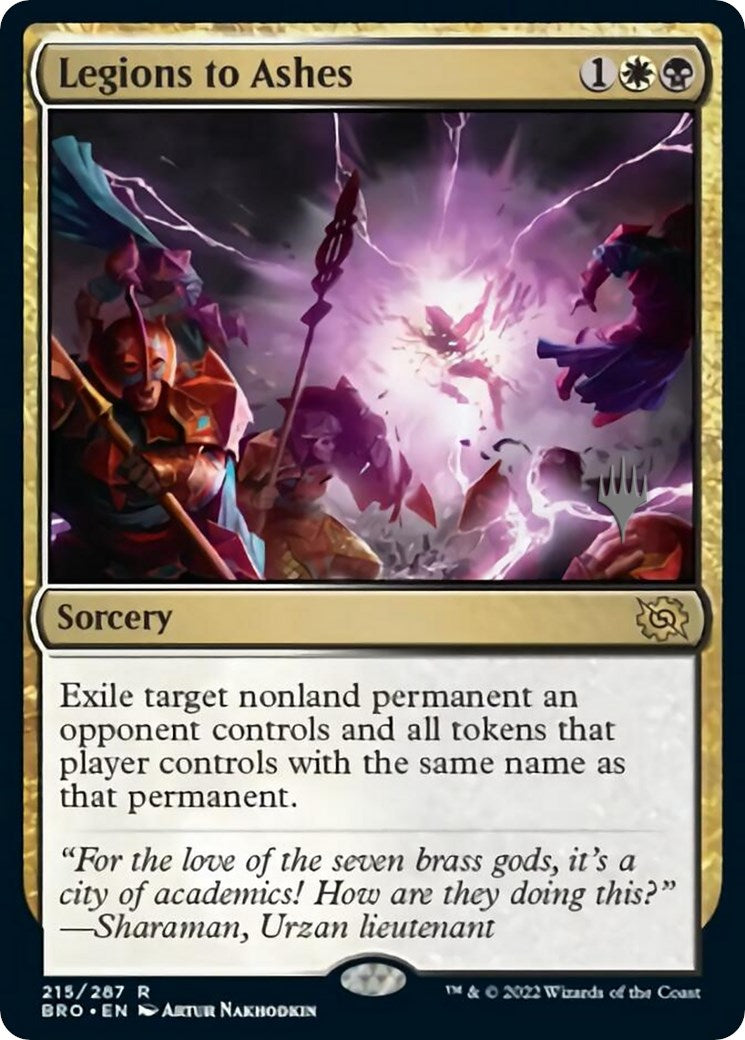 Legions to Ashes (Promo Pack) [The Brothers' War Promos] | Pegasus Games WI