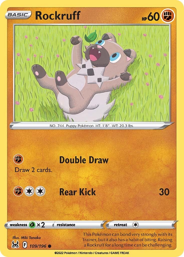 Rockruff (109/196) [Sword & Shield: Lost Origin] | Pegasus Games WI