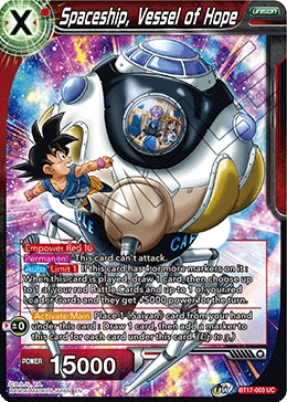 Spaceship, Vessel of Hope (BT17-003) [Ultimate Squad] | Pegasus Games WI