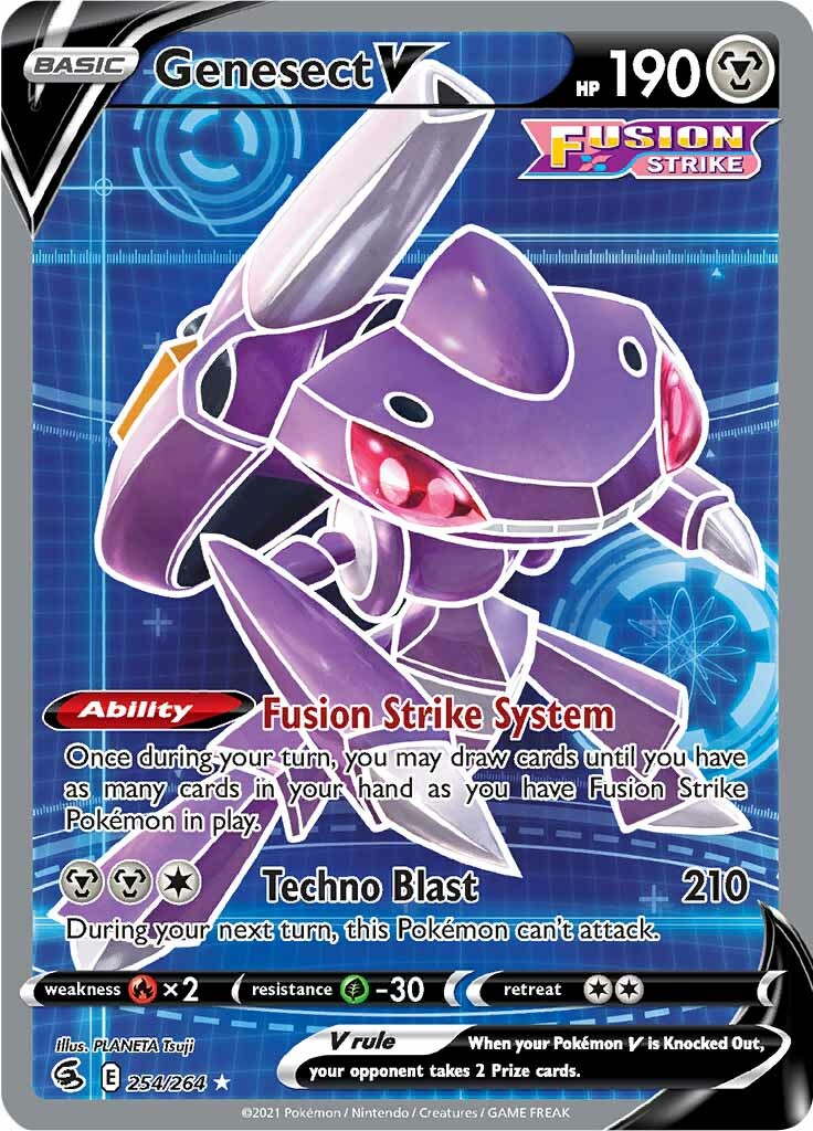 Genesect V (254/264) [Sword & Shield: Fusion Strike] | Pegasus Games WI