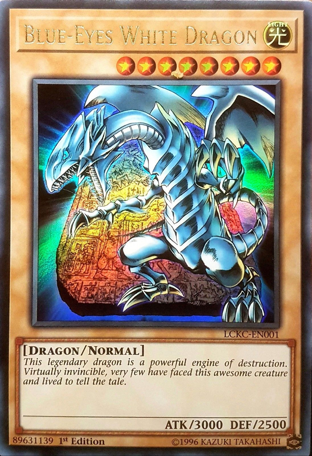 Blue-Eyes White Dragon (Version 4) [LCKC-EN001] Ultra Rare | Pegasus Games WI