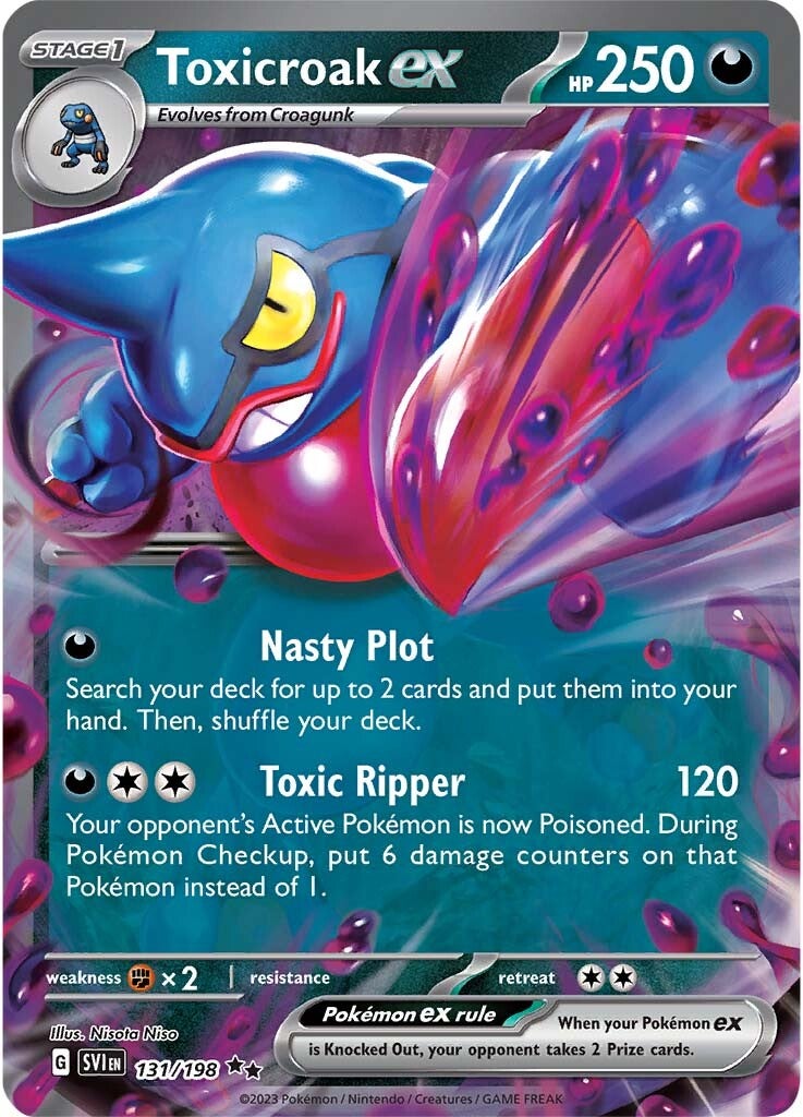 Toxicroak ex (131/198) [Scarlet & Violet: Base Set] | Pegasus Games WI