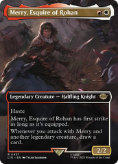 Merry, Esquire of Rohan (Borderless Alternate Art) [The Lord of the Rings: Tales of Middle-Earth] | Pegasus Games WI