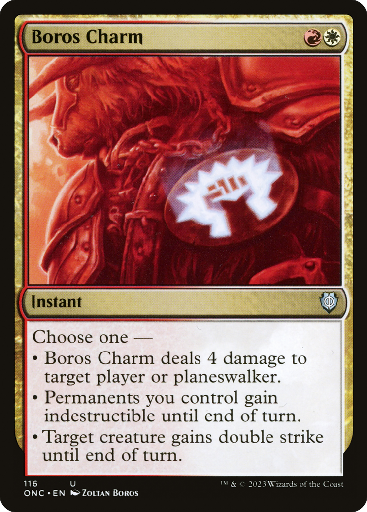 Boros Charm [Phyrexia: All Will Be One Commander] | Pegasus Games WI