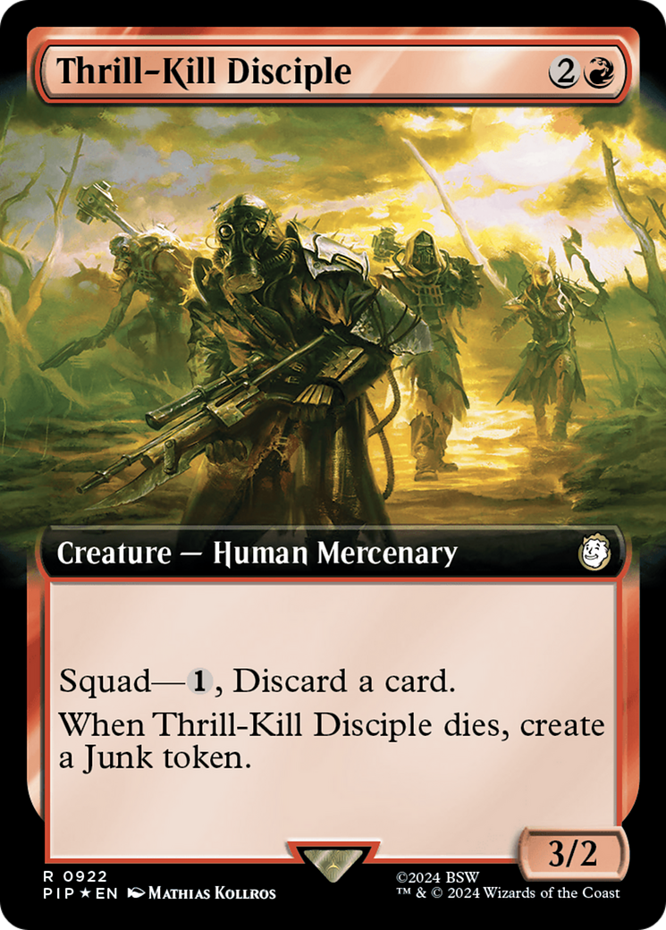 Thrill-Kill Disciple (Extended Art) (Surge Foil) [Fallout] | Pegasus Games WI