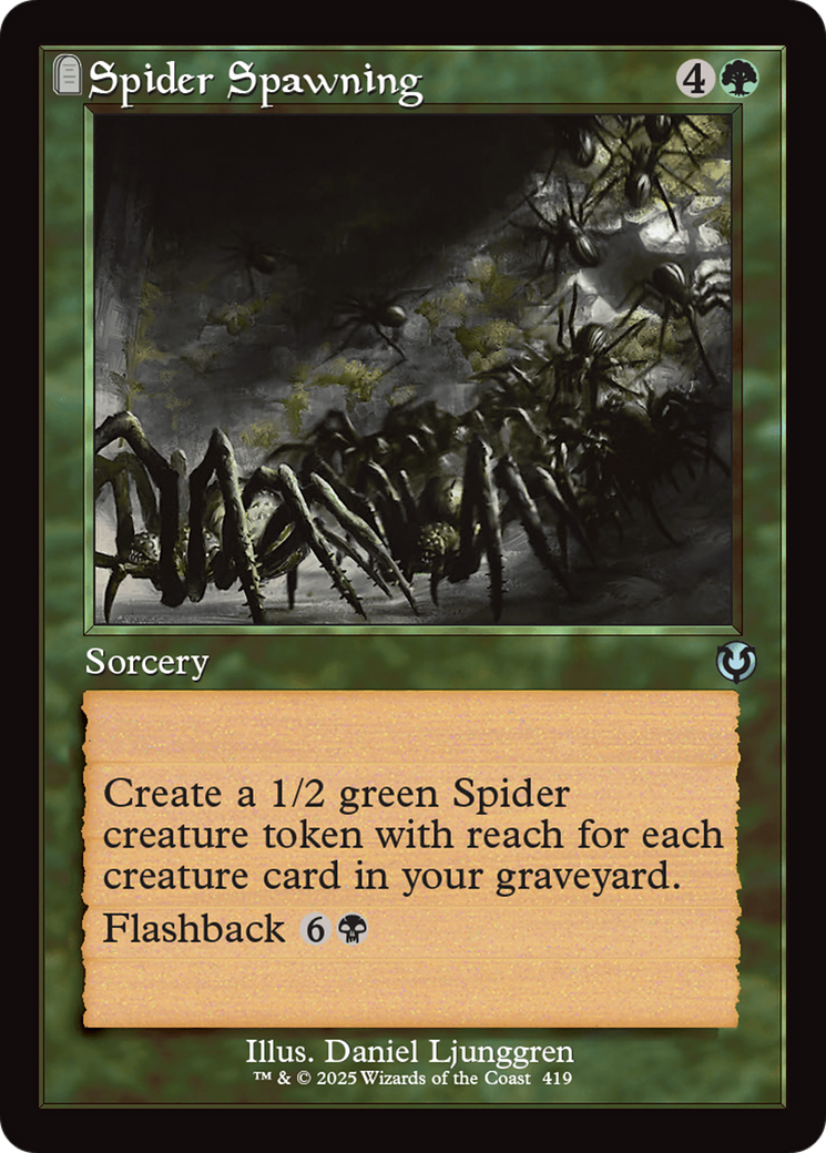 Spider Spawning (Retro Frame) [Innistrad Remastered] | Pegasus Games WI