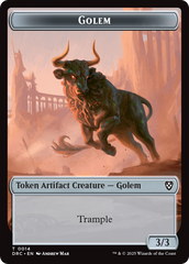 Golem (0014) // Golem (0015) Double-Sided Token [Aetherdrift Tokens] | Pegasus Games WI