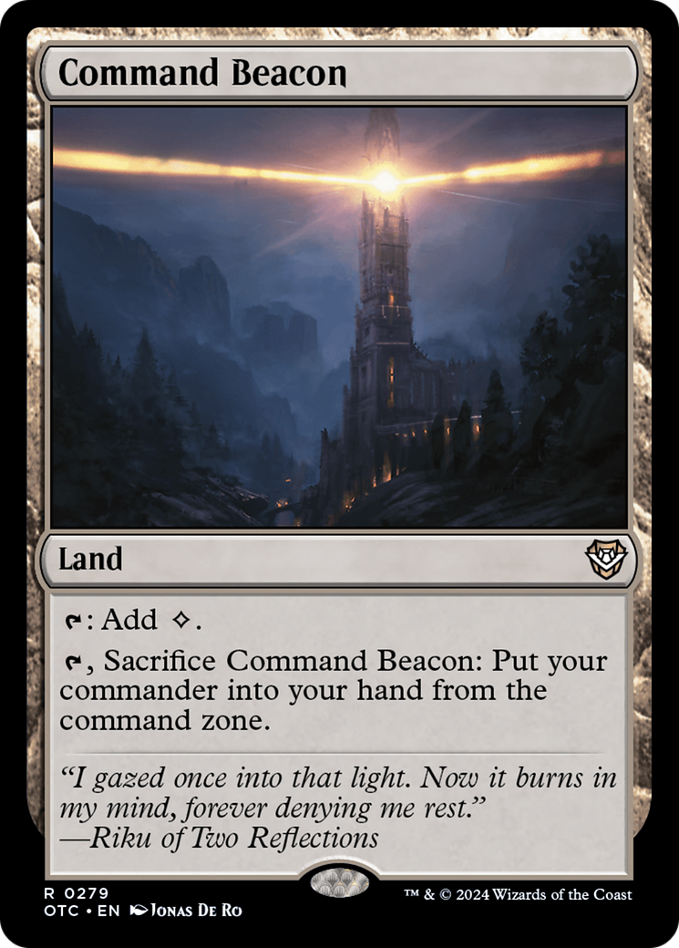 Command Beacon [Outlaws of Thunder Junction Commander] | Pegasus Games WI