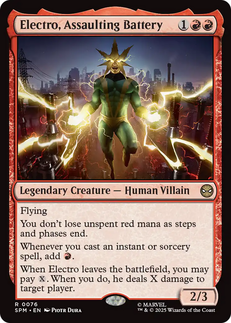 Electro, Assaulting Battery [Marvel's Spider-Man] | Pegasus Games WI