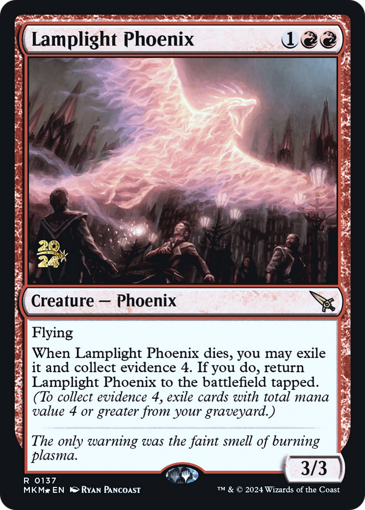 Lamplight Phoenix [Murders at Karlov Manor Prerelease Promos] | Pegasus Games WI