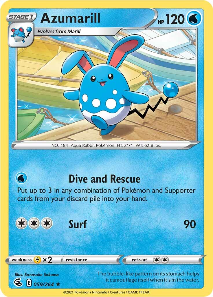 Azumarill (059/264) [Sword & Shield: Fusion Strike] | Pegasus Games WI