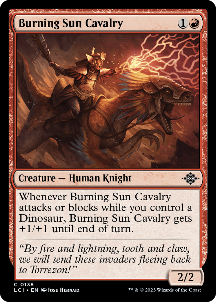 Burning Sun Cavalry [The Lost Caverns of Ixalan] | Pegasus Games WI