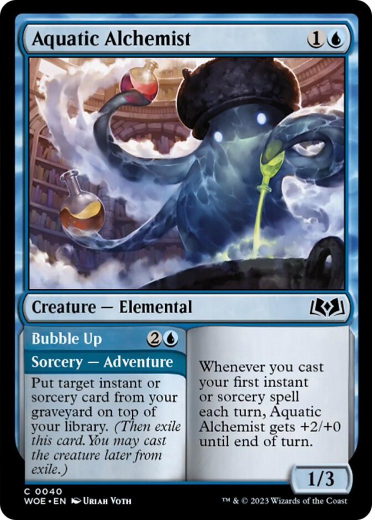 Aquatic Alchemist // Bubble Up [Wilds of Eldraine] | Pegasus Games WI