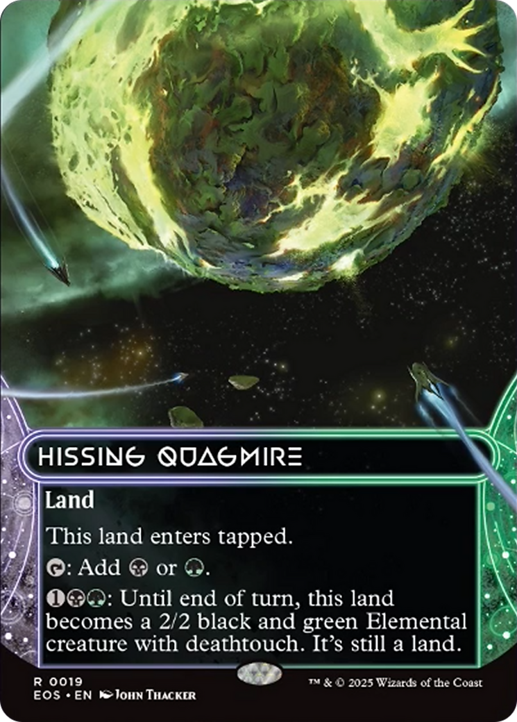 Hissing Quagmire (0019) (Borderless) [Edge of Eternities: Stellar Sights] | Pegasus Games WI