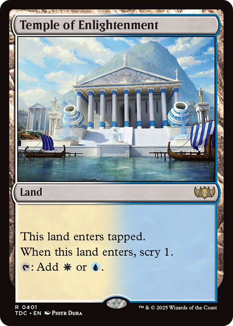 Temple of Enlightenment [Tarkir: Dragonstorm Commander] | Pegasus Games WI